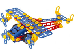 Stavebnice HUGO Letadlo s nářadím 144ks